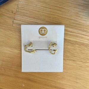 Gorjana gold chain hoop earrings - Brand New!